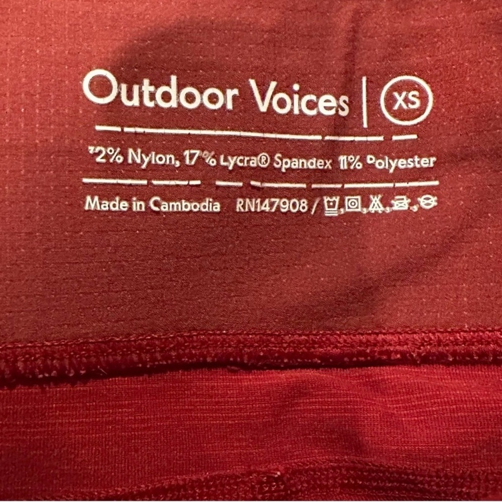 Outdoor Voices Rust and Coral Leggings - Picture 7 of 7